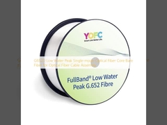 G652D ذروة المياه المنخفضة الألياف الضوئية ذات الوضع الواحد الألياف العارية لتركيب كابل الألياف الضوئية