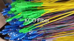 الاتصالات SC LC FC ST E2000 DIN MU MPO MTP سلك التصحيح بالألياف البصرية / خيط الألياف البصرية (KCO Fiber)
