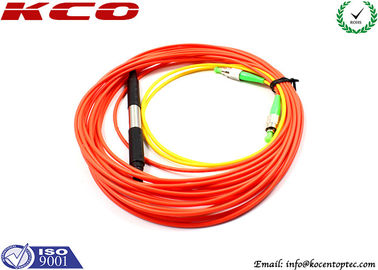 FC/APC to FC/APC Single Mode Fiber Patch Cable Simplex / Mode Conditioning Fiber Optic Patch Cord