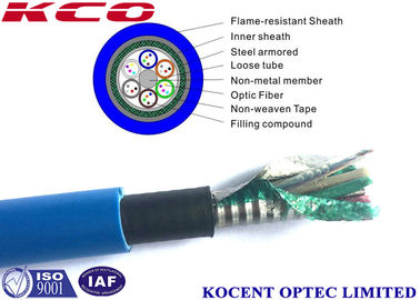 Flame-resistant Armored Structure Loose Tube Fiber Optic Cable for Mine Shafts and Optical Fiber Cable Applications