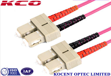 Multimode OM4 Fiber Optic Patch Cord with Low Insertion Loss (0.2dB) and High Return Loss (55dB) for Data Centers