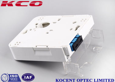 1 Port SC Duplex Fiber Optic Termination Box with Wallmount Socket for 2 Cores FTTH FTTB Applications