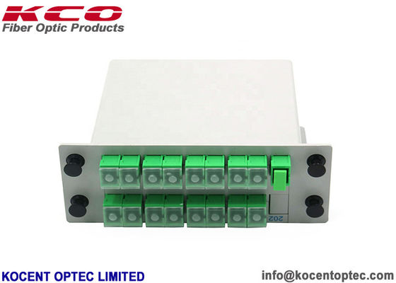 High Reliability 1x16 Fiber Optic Splitter LGX Module for 19'' Patch Panel with 0.3m Length