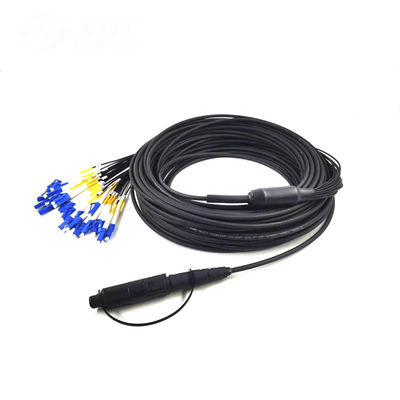 Outdoor Waterproof Fiber Optic Patch Cord with MPO MTP Connector and IP67 Protection for Harsh Environments