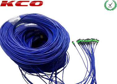 Armored MPO MTP Breakout Fiber Optic Cable OM3 OM4 with 0.3dB Low Insertion Loss for MPO MTP Fiber Optic Patch Cord