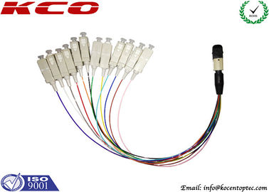 24 Fibers MPO MTP Breakout Cable with 60dB Return Loss and 0.35dB Insertion Loss MPO to SC Fan Out Patch Cord