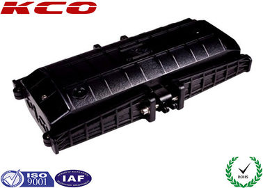 48 Cores 4 Trays 6 Cable Ports Horizontal In-line Fiber Optic Splice Closure for Aerial and Underground Networks