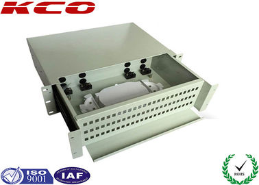 الألياف الصلب مربع المحطة الطرفية البصرية الرف جبل الألياف البصرية التصحيح لوحة 2U مع محولات LC