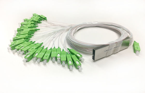 PLC 1x32 1:32 1*32 PLC Splitter Optical Mini Steel Tube SC Connector 0.9mm LSZH