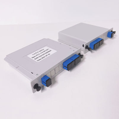 1x4 1:4 1*4 نوع فتحة الكاسيت ABS Box PLC Splitter LGX إدراج ألياف ضوئية