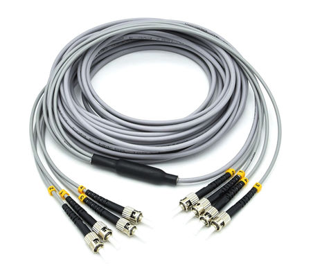Customized ST Fiber Optic Patch Cord with UPC/APC Polished for FTTH PON OAN WAN Applications