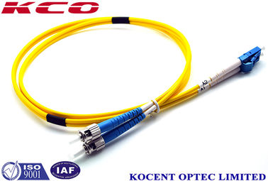 Single Mode Duplex LC/UPC-FC/UPC Fiber Optic Patch Cord with 3.0mm PVC LSZH and Low Insertion Loss