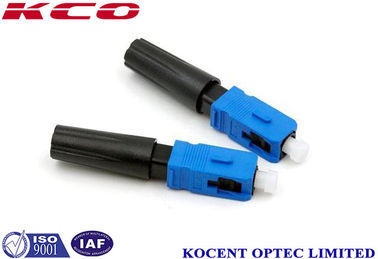 SC UPC Fast Connector with No Special Assembling Tool Factory-Installed Fiber Stub and Easy Operation for FTTH Applications