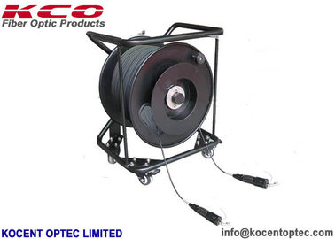 أربعة نواة ستة نواة LSZH TPU YZC كابلات التشغيل التكتيكية للألياف الضوئية وضع واحد 1000m 4.8mm 7.0mm