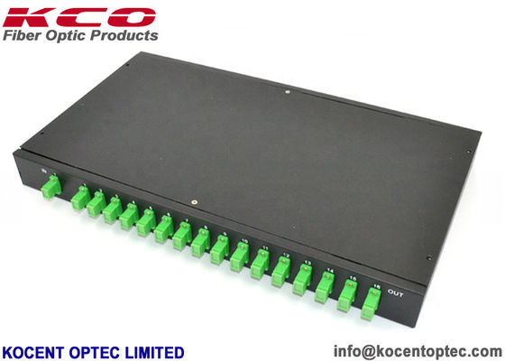 1.0m 1x16 SC/APC Fiber Optic Splitter with Low Insertion Loss and Telcordia GR-1209/1221 Qualified for 19'' Rack Mount