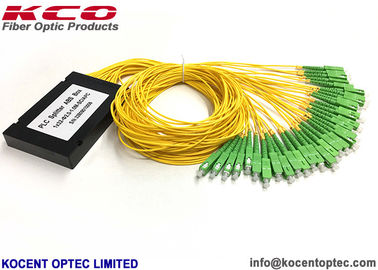 1: 32 ABS Modular Box Type PLC Optical Splitter 1x32 1*32 2.0mm SM G657A أجهزة التشغيل العشوائي