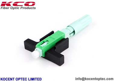 Round Boot Flight SC APC UPC Fiber Optic Fast Connector with Low Insertion Loss and 3mm Drop Cable Compatibility