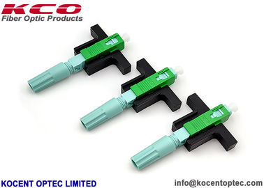 Round Boot Flight SC APC UPC Fiber Optic Fast Connector with Low Insertion Loss and 3mm Drop Cable Compatibility