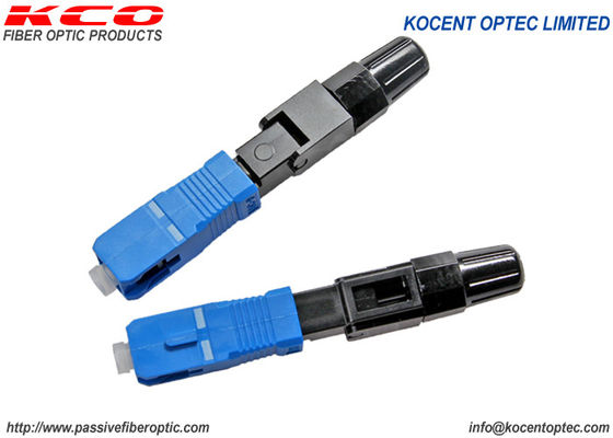 60mm Length UPC SC Fiber Optic Fast Connector for 3mm Drop and 3x2mm Flat Cable Compatibility