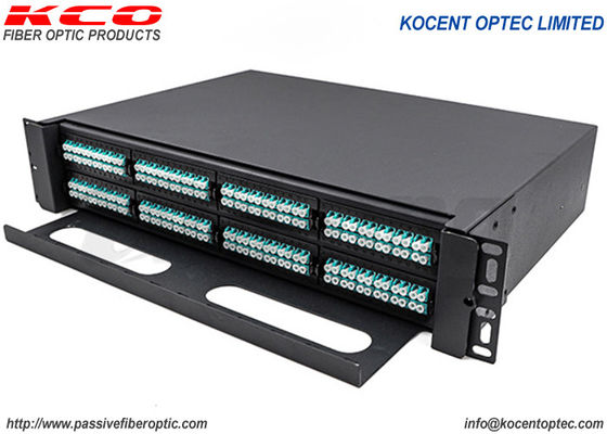 19 بوصة 2U MPO Patch Panel 192 Core MTP Rack Mount ODF LC Duplex