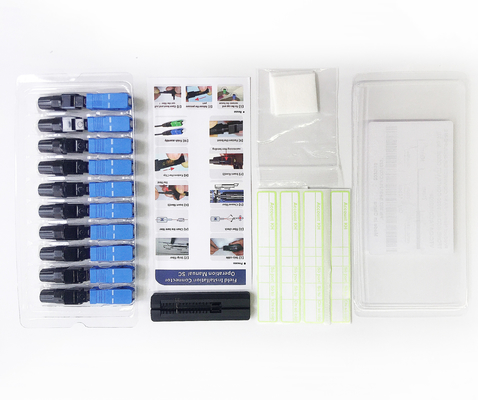 موصل الألياف الضوئية السريع Viettel FTTH SC UPC IL 0.3dB تمرير الألياف ثلاثية الأبعاد 4N